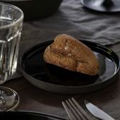 Тарелка  LAGOA ECO-GRES  black, 16 , х16 , х1 ,7 см.,  Costa Nova, 1LOP161-BLK