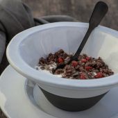 Чаша PLANO white/grey, 17 ,5х17 ,5х7 ,5 см.,  Costa Nova, 1POS181-WHI