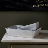 Блюдо для запекания FRISO White, 25,3х18,6х6,2 см.,  Costa Nova, FIR251-WHT