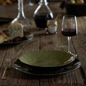 Тарелка RIVIERA Vert frais, 25,5х25,5х4,6 см.,  Costa Nova, LSP252-VRF