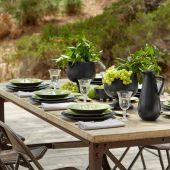 Тарелка RIVIERA Vert frais, 25,5х25,5х4,6 см.,  Costa Nova, LSP252-VRF