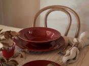 Тарелка обеденная LUZIA красная, 28 см.,  Costa Nova, PEP287-CRN