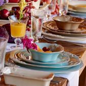 Тарелка десертная / закусочная  MADEIRA HARVEST (MEDITERRANEA) crema, Д21.6 см., Costa Nova, MA235-CRM