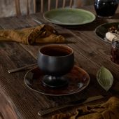 Тарелка  RIVIERA  Sable noir/ Terra, 21 ,6х21 ,6х2 ,6 см.,  Costa Nova, NAP215-TER