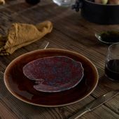 Тарелка  RIVIERA  Sable noir/ Terra, 27 , х 27, х  2 ,8 см.,  Costa Nova, NAP275-TER