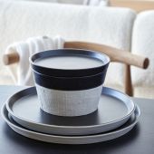 Тарелка NOTOS LATTITUDE BLACK, 16 ,5х16 ,5х2 ,2 см.,  Costa Nova, NLP171-LTB