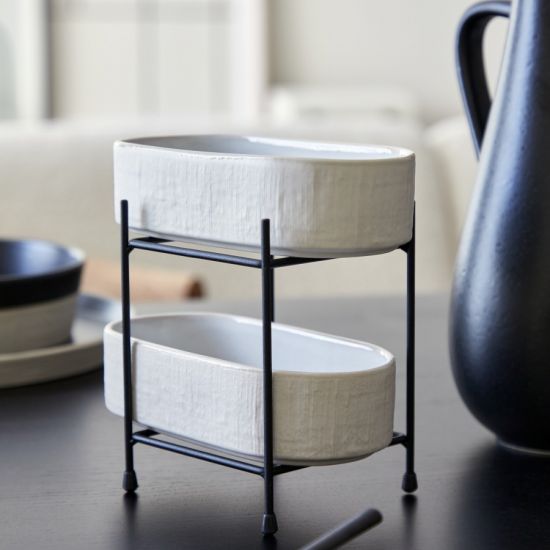 Блюдо глубокое NOTOS DUNE PATH, 18 , х 9 ,1х4 ,5 см.,  Costa Nova, NSA181-DNP