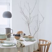 Тарелка REDONDA BAY LEAF, 20 ,7х20 ,7х1 ,5 см.,  Costa Nova, RNP211-GRN(RNP211-VC4127)