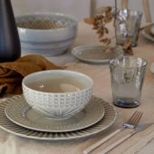 Тарелка CRISTAL Grey, 27,7х27,7х2,1 см.,  Costa Nova, STP281-GRY