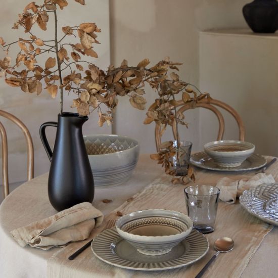 Тарелка CRISTAL Grey, 27,7х27,7х2,1 см.,  Costa Nova, STP281-GRY