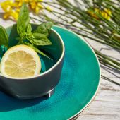 Чаша на ножках RIVIERA Azur, 12 , х 8 , х  ,  см.,  Costa Nova, VES121-AZU